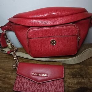 Michael Kors Vibrant Red Crossbody Bag
